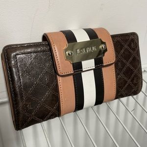 SOLD  L. A. M. B. Leather long wallet
